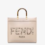 Fendi Sunshine Medium Snakeskin Shopping Bag